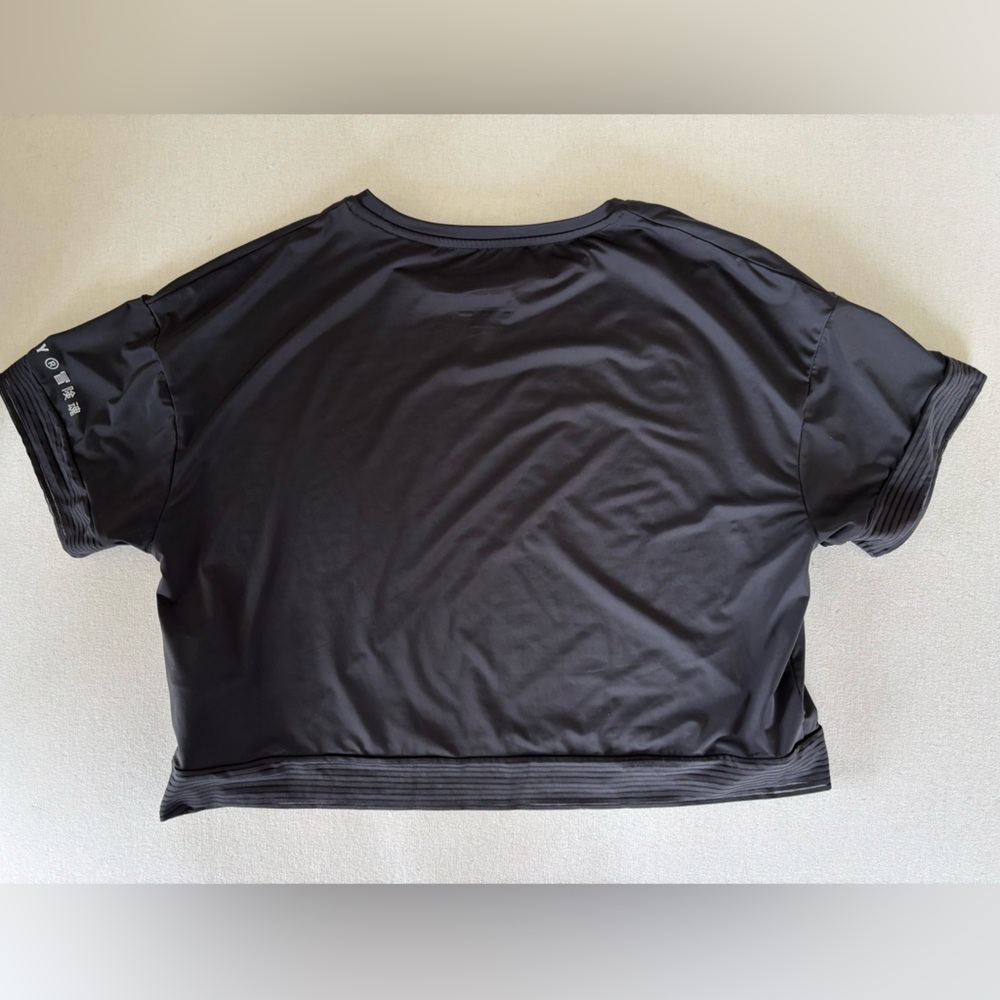 Superdry t-shirt oversized boxy cropped black short sleeves small S - Picture 5 of 9